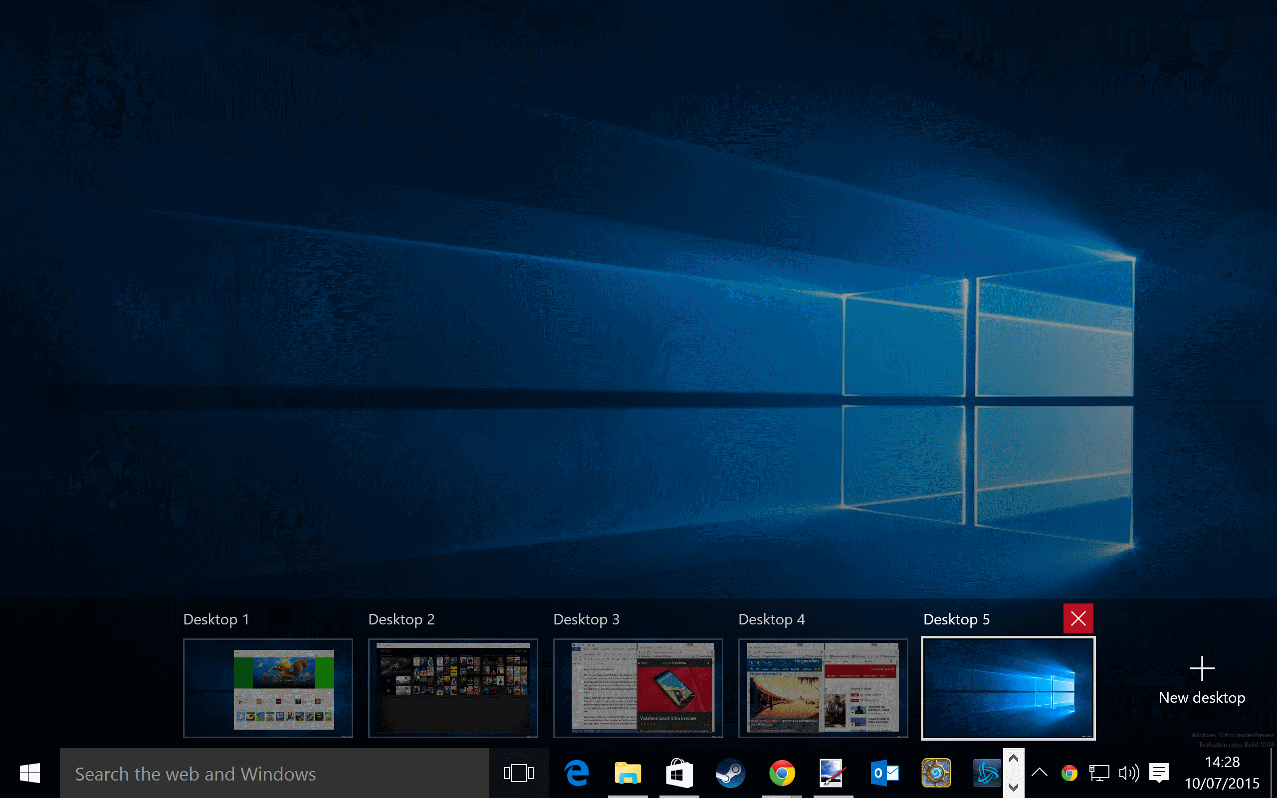 Virtual Desktops in Windows 10